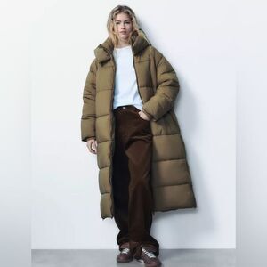 ZARA WATER AND WIND PROTECTION LONG ANORAK